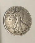 Silver Half Dollar  1939 Walking Liberty  Silver D 50 Cent Denver Mint