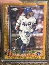 2025 Topps Chrome L/E Luis Angel Acuna Gold Refractor /50 #56 New York Mets