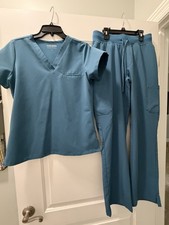 Women  s Mandala Scrub Set Size Small Blue