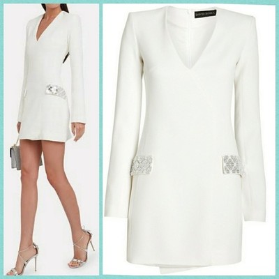 David Koma Embellished Tailored Mini Dress