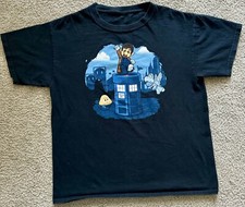 Super Mario Doctor Who Teen Shirt TeeShirt T-Shirt - Size Small - Ript Apparel