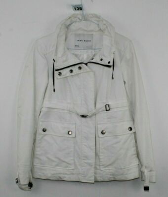 Weiße Damenjacke Zara Basic Größe S