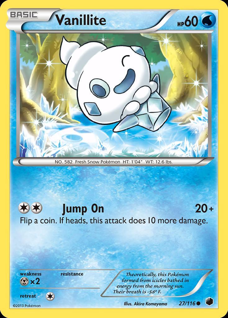 Pokemon Vanillite (27/127) Plasma Freeze LP