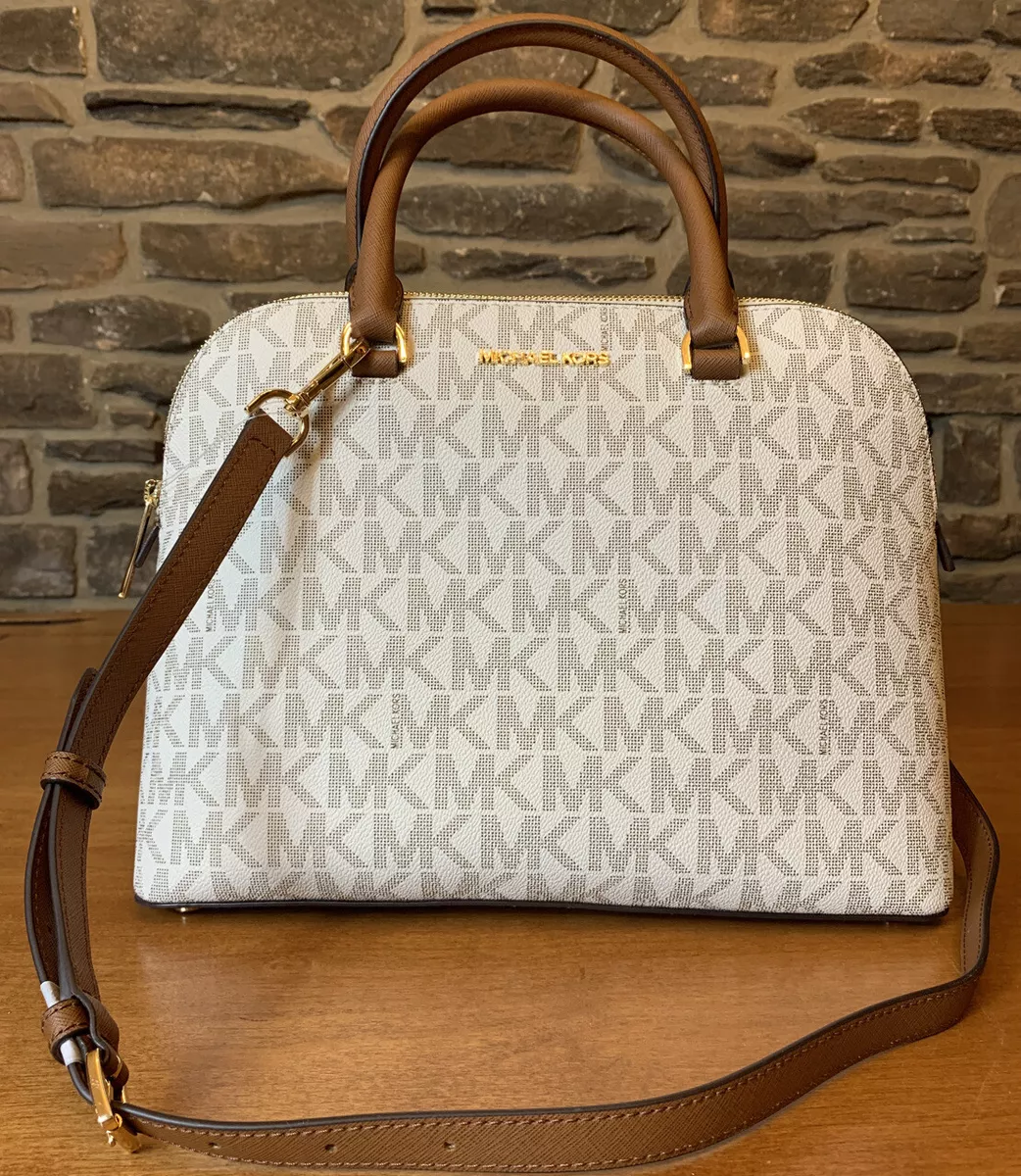 Michael Kors, Bags, Michael Kors Cindy Large Dome Satchel Vanilla Floral