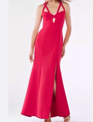 bcbgmaxazria red gown