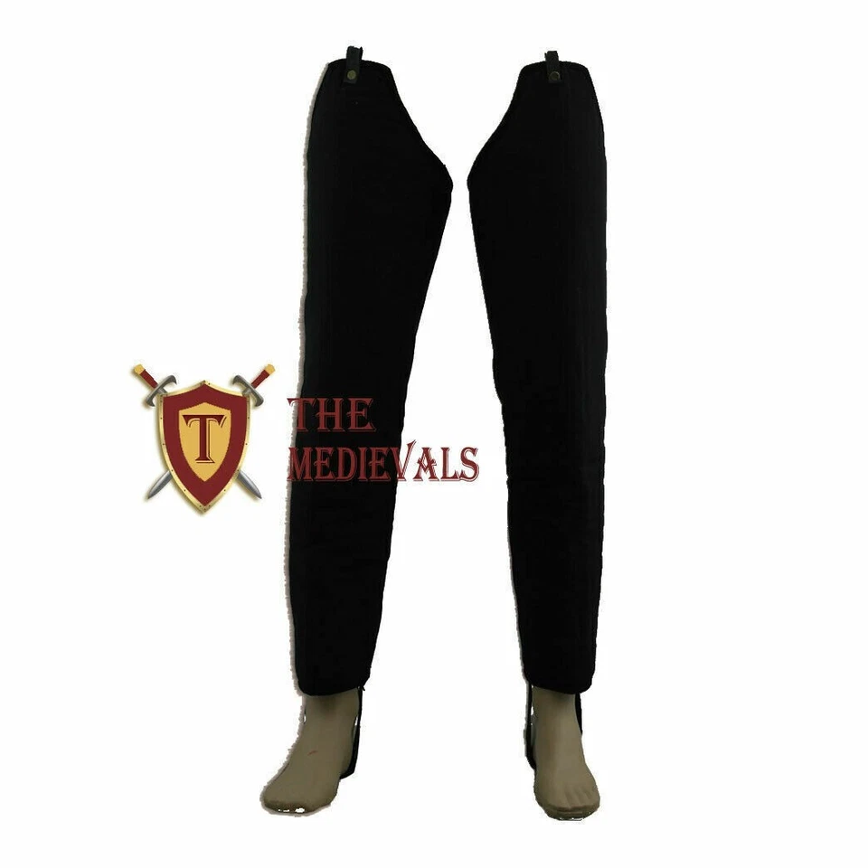 Medieval Grueso Acolchado Medieval Rezagado Gambesón Chausses Inferior Bajo Brazo Hauberk Foto 3 de 4