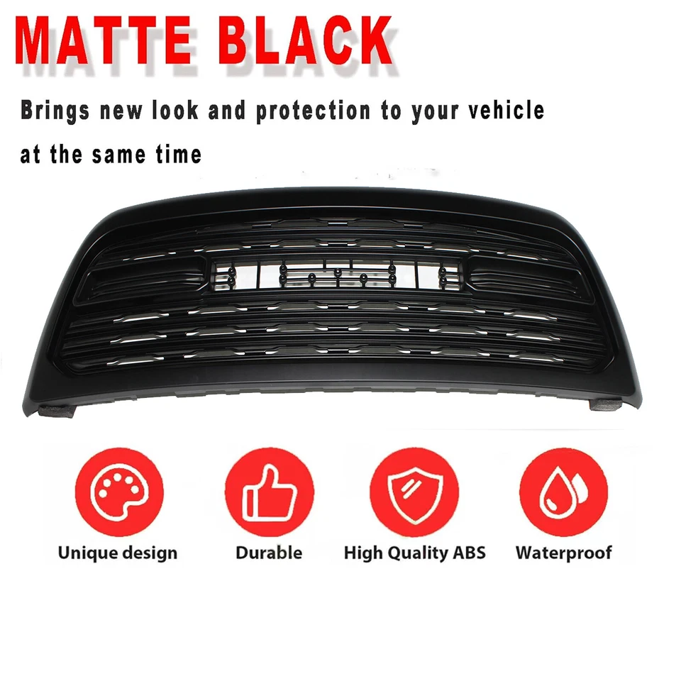 For 2013-2018 Dodge Ram 2500 3500 Front Grille LTD Style Black Grille W/ Letters Foto 3 de 4