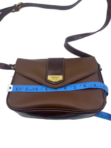 Fratelli New York Umhängetasche braun Leder klein - Bild 8 von 19