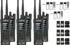 6X BAOFENG UV-32 Amateur Walkie Talkies USB Aviation Radio GPS Bluetooth APP 10W