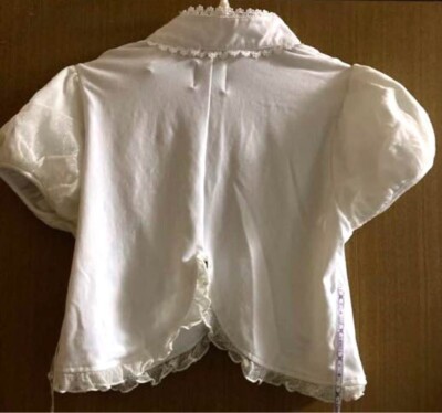 Honey Butterfly Bolero ? h.NAOTO Gothic White Short-Sleeve Shirt