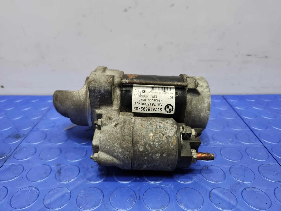 Conjunto de motor de arranque BMW Z4 2003-2005 Denso genuino OEM 12417515390 Foto 4 de 4