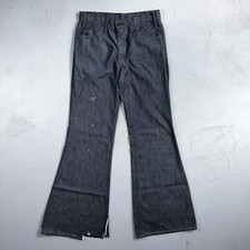 Levis 684 Orange Tab VTG Big Bell Dark Wash Bell Bottom Flare Jeans Sz 29x32