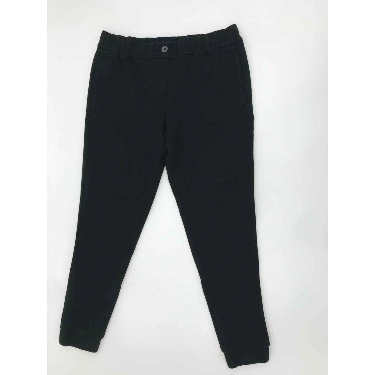 Ann Taylor LOFT Women s Black Waffle Knit Jogger Pants Size 0 eBay