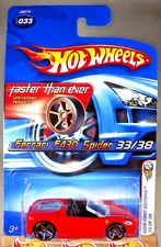 2006 Hot Wheels Faster Than Ever #33 First Edition FERRARI F430 SPIDER Red w/FTE