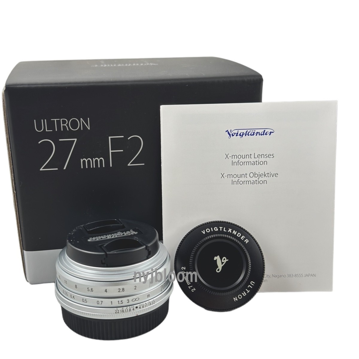 New VOIGTLANDER Ultron 27mm F2 FUJI X Mount Lens (SILVER