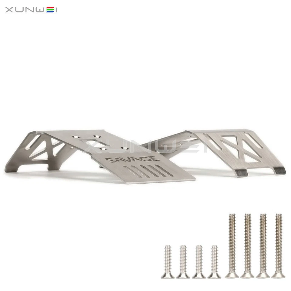 Lower Skid Plate Stainless Steel Armor Guard fits RC 1/8 HPI SAVAGE Flux X XL SS - Image 2 of 4