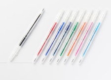 MUJI Erasable Ballpoint Pen Slim Retractable 0.38mm 8 color select