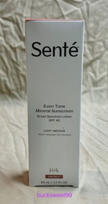 Sente Even Tone Mineral Sunscreen SPF 40 LIGHT-MEDIUM - 1.7 oz - EXP 9/25