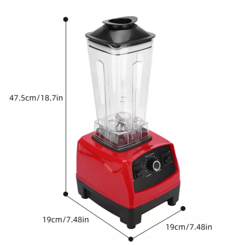 Smoothie Blender 2L Commercial Countertop Blenders Shakes Mixer Juicer Kit Home - Picture 3 of 12