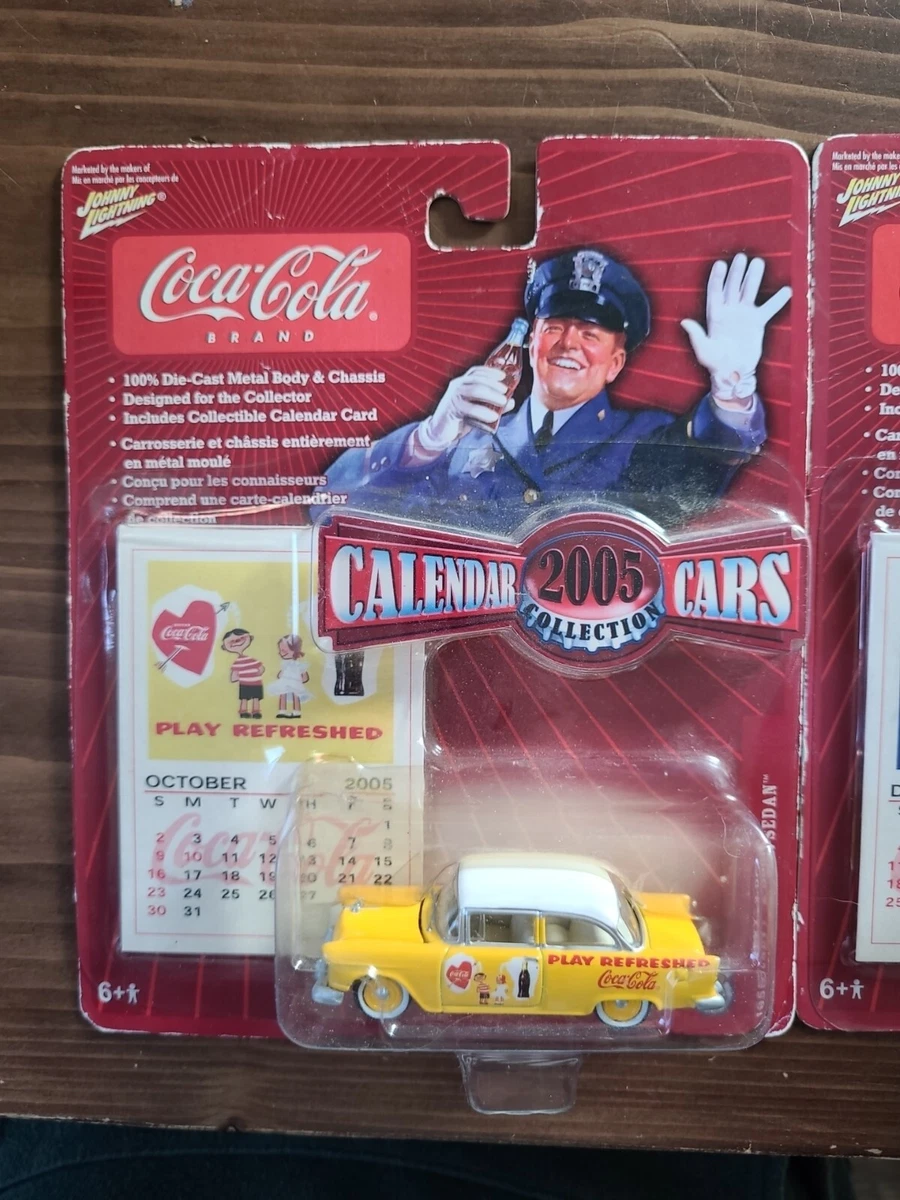 Lot of 2 October and December 2005 Calendar Cars Coca-Cola | eBay