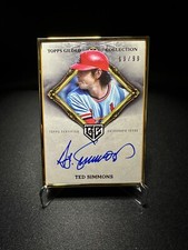 2023 Topps Gilded Collection - Ted Simmons - Gold Framed Hall Of Fame Auto /99