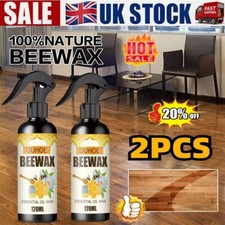 2PCS Beeswax Spray Home Furniture Care Wooden Floor Cabinets Table Polish 120ML