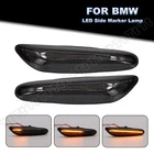 Sequential Smoked LED Side Marker Lights For BMW E60 E61 E82 E88 E90 E91 E92 E93