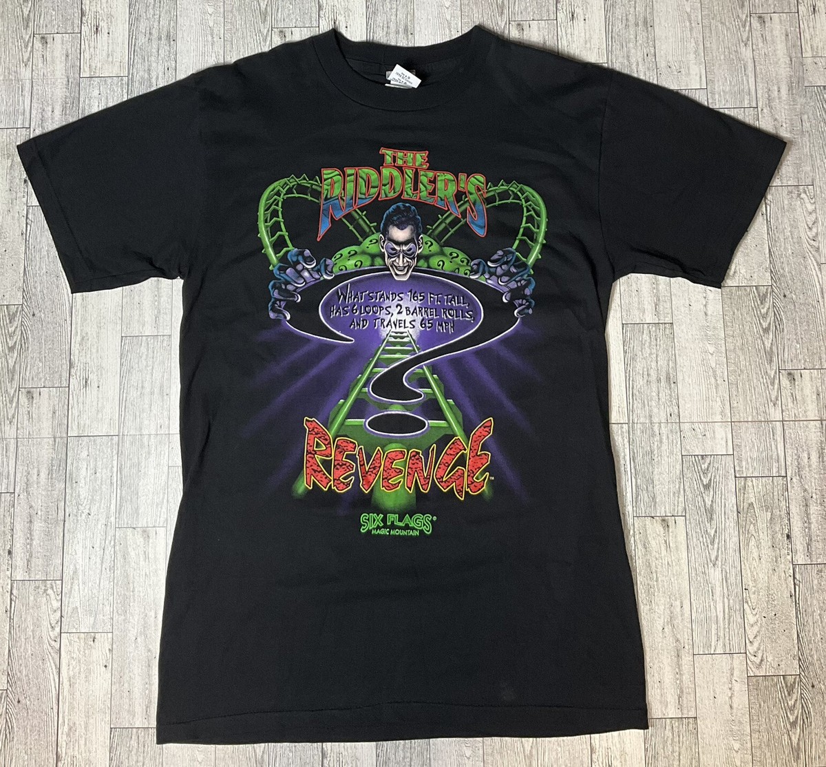 Vintage 1998 Six Flags Theme Park The Riddler's Revenge