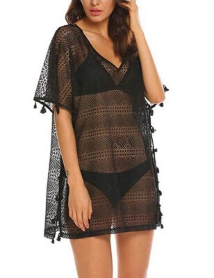 Tunica Poncho Estivo In Chiffon Di Seta Donna – Kimono Leggero Per Spiaggia E Serate