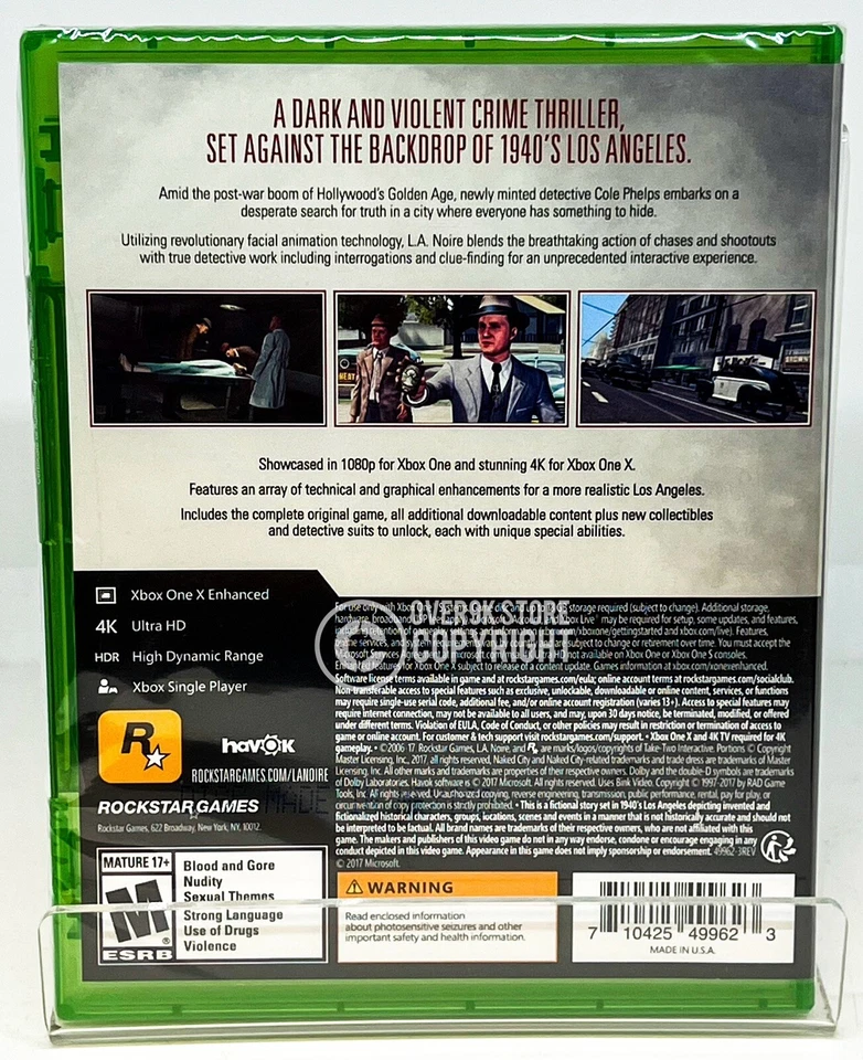 L.A. Noire - Xbox One - Brand New | Factory Sealed - Image 2 of 4