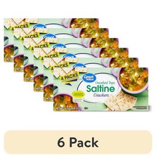  6 pack Great Value Unsalted Tops Saltine Crackers, 16 oz, 4 Count. NEW,USA.