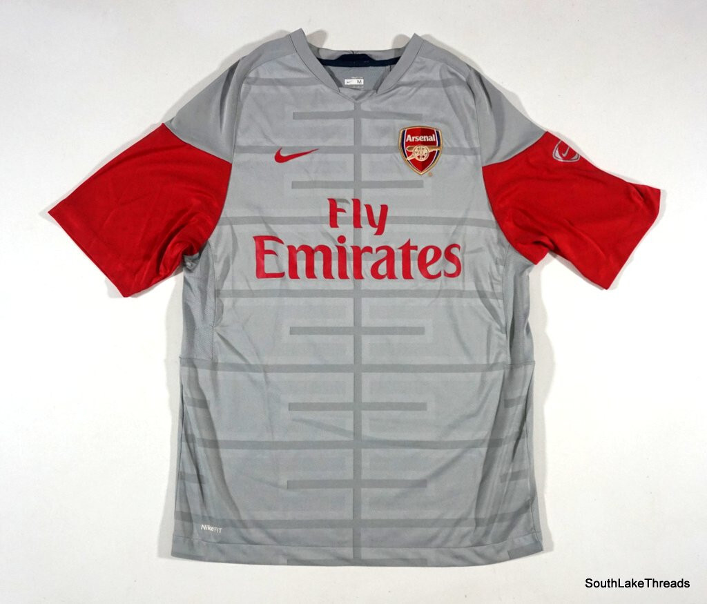 Nike Dri-Fit Arsenal Soccer Fly Emirates Jersey Men's Size Medium