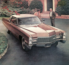 1968 Cadillac Coupe American Tourister Reverse Vintage Advertisement Z1344 1968 Cadillac Coupe American Tourister Reverse Vintage Advertisement Z1344