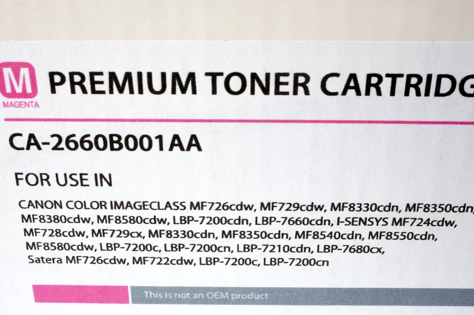 Tóner magenta Sun Data Supply CRG-118M Canon 2662B001AA (3.400 páginas) nuevo en caja Foto 3 de 4