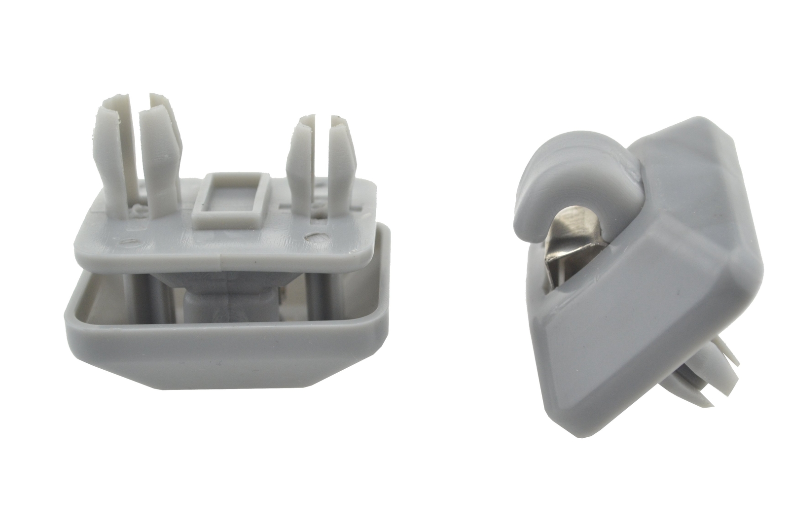 2Pcs Gray Inner Sun Visor Hook Clips For Audi A1 A3 A4 A5 Q3 8E0857562