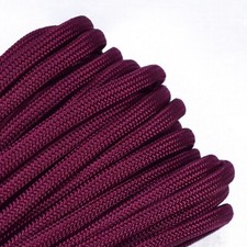 Burgundy 550 Paracord - 50 Feet - USA Made - Veteran Owned Seller
