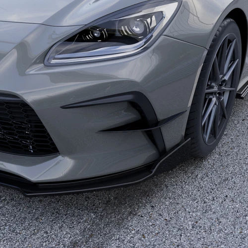 For Toyota GR86 22-25 Pair Black Front Bumper Side Vent Fin Trim Canard Splitter - Picture 7 of 8