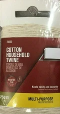74600 250 ft. L White Twisted Cotton Twine