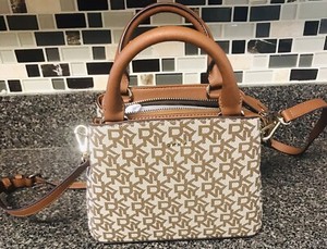 dkny beige purse