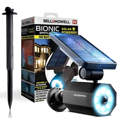 BELL AND HOWELL Bell + Howell Bionic Spotlight Original LED Solar Outdoor Motion Sensor Light