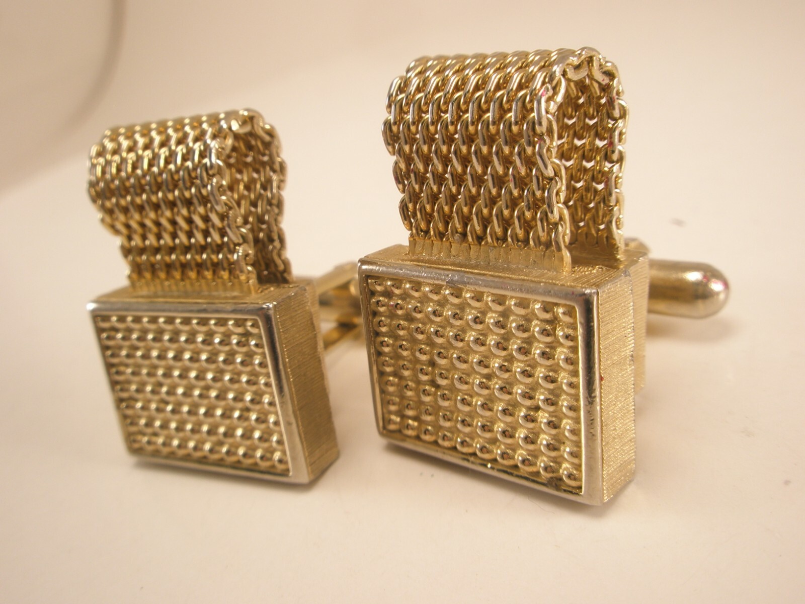 Rectangles Gold Tone Simple Plain Wraparound Watc… - image 4