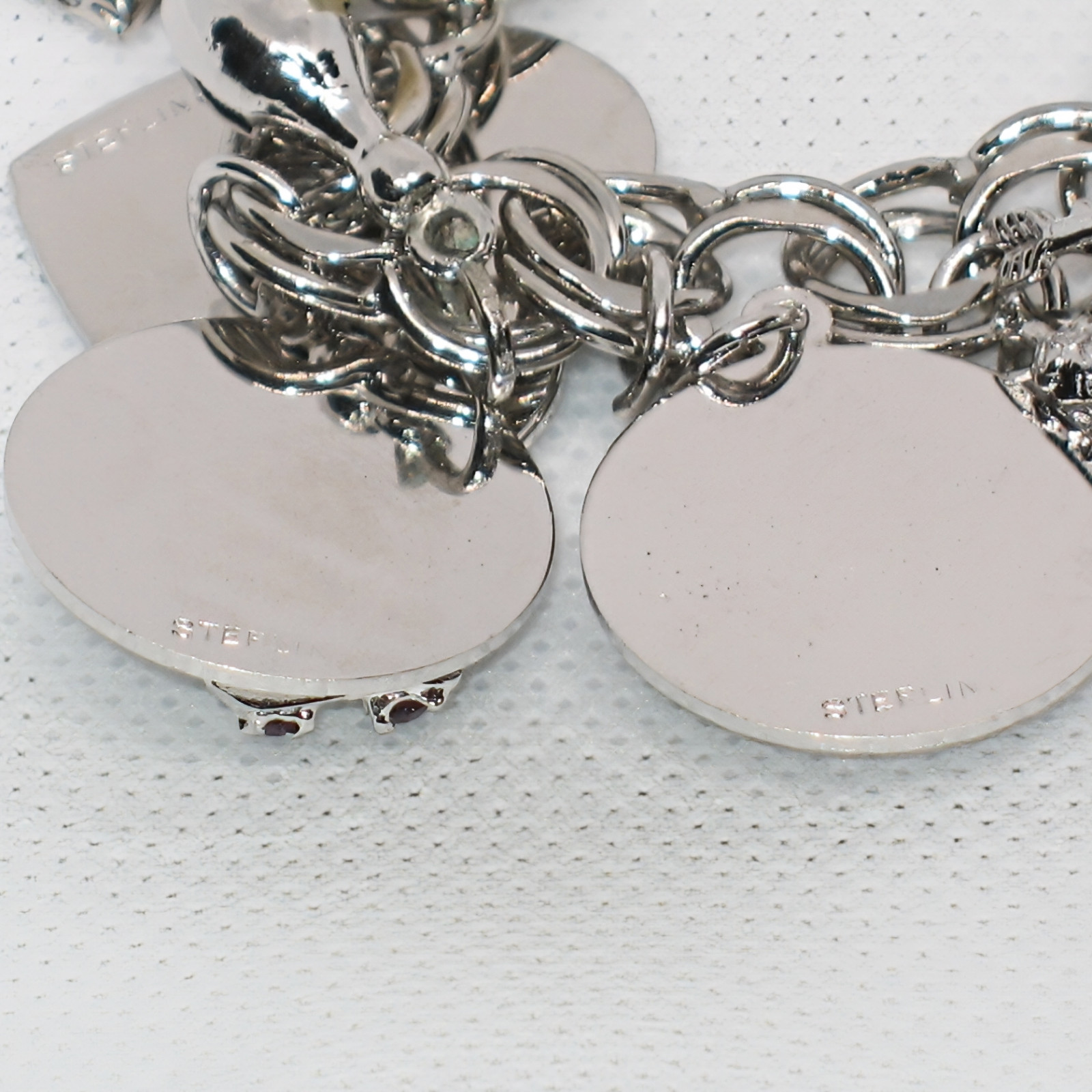 Solid Sterling 925 Silver Double Link Milestone C… - image 5