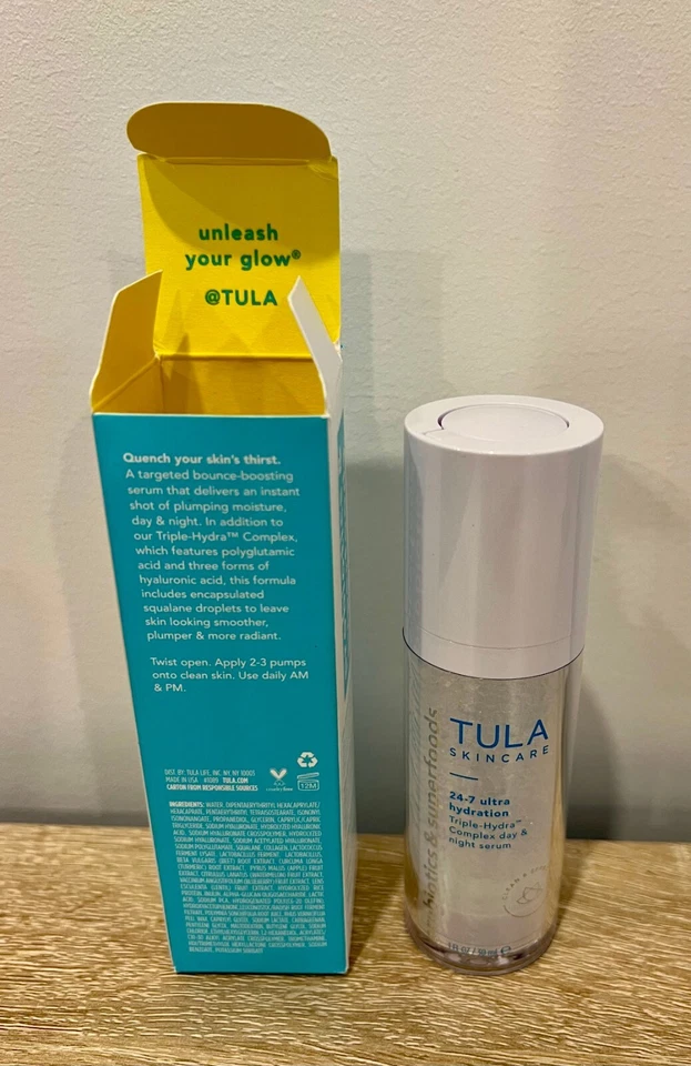 Suero de día y noche Tula Skincare 24-7 Ultra Hydra Complex Triple-Hydra Complex 1 oz/30 m Foto 3 de 4