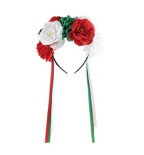 Day of the Dead Flower Crown Festival Headband Rose Mexican Floral Headpiece HC-