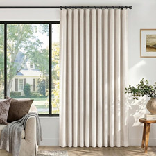 Thermal Sliding Door Curtains 100 Blackout Curtains for Bedroom, Sliding Glass