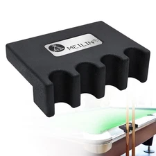 Pool Cue Holder, 4-Cue Portable Pool Stick Holder for Table, Weighted & Durabl