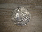 Antique 1910 English Sterling Silver Vaughton & Sons Agricultural Medal 40g 44mm