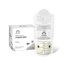 Brand - Breastmilk Storage Bags, Pre-Sterilized, BPA , Double Zips, for Refri...