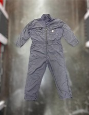 Carhartt FR Coveralls Mens XL Long Gray Flame Resistant Workwear 387-31