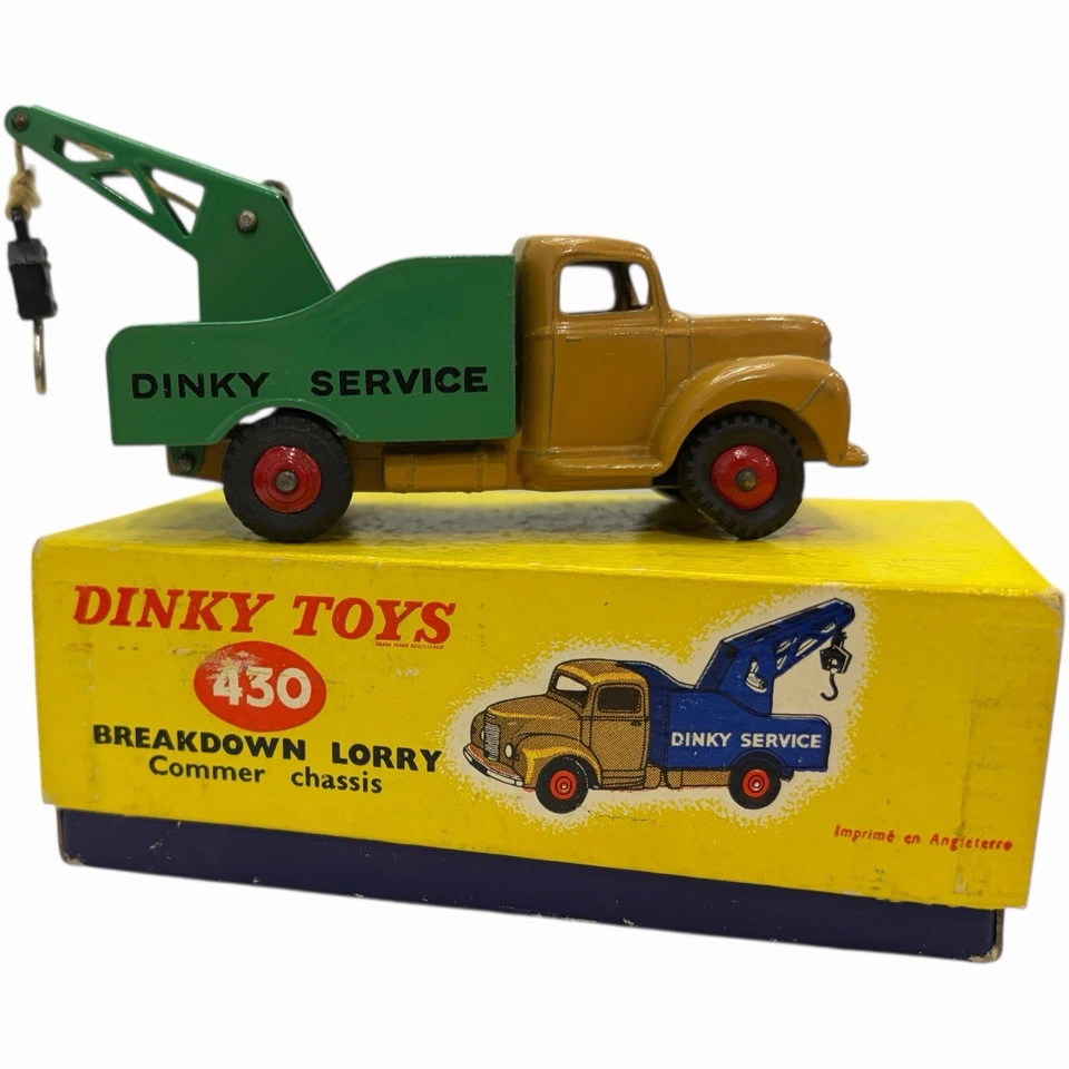 复古 Dinky Toys #430 Break Down 卡车评论底盘原装盒 — 第 2/4 张图片